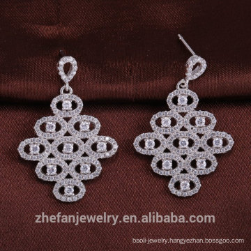 beads for jewelry making fire opal CZ silver earring